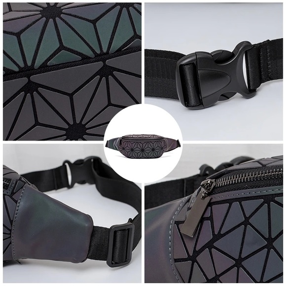 Luminous Floral Geometric Fanny Pack - Picture 3 of 9